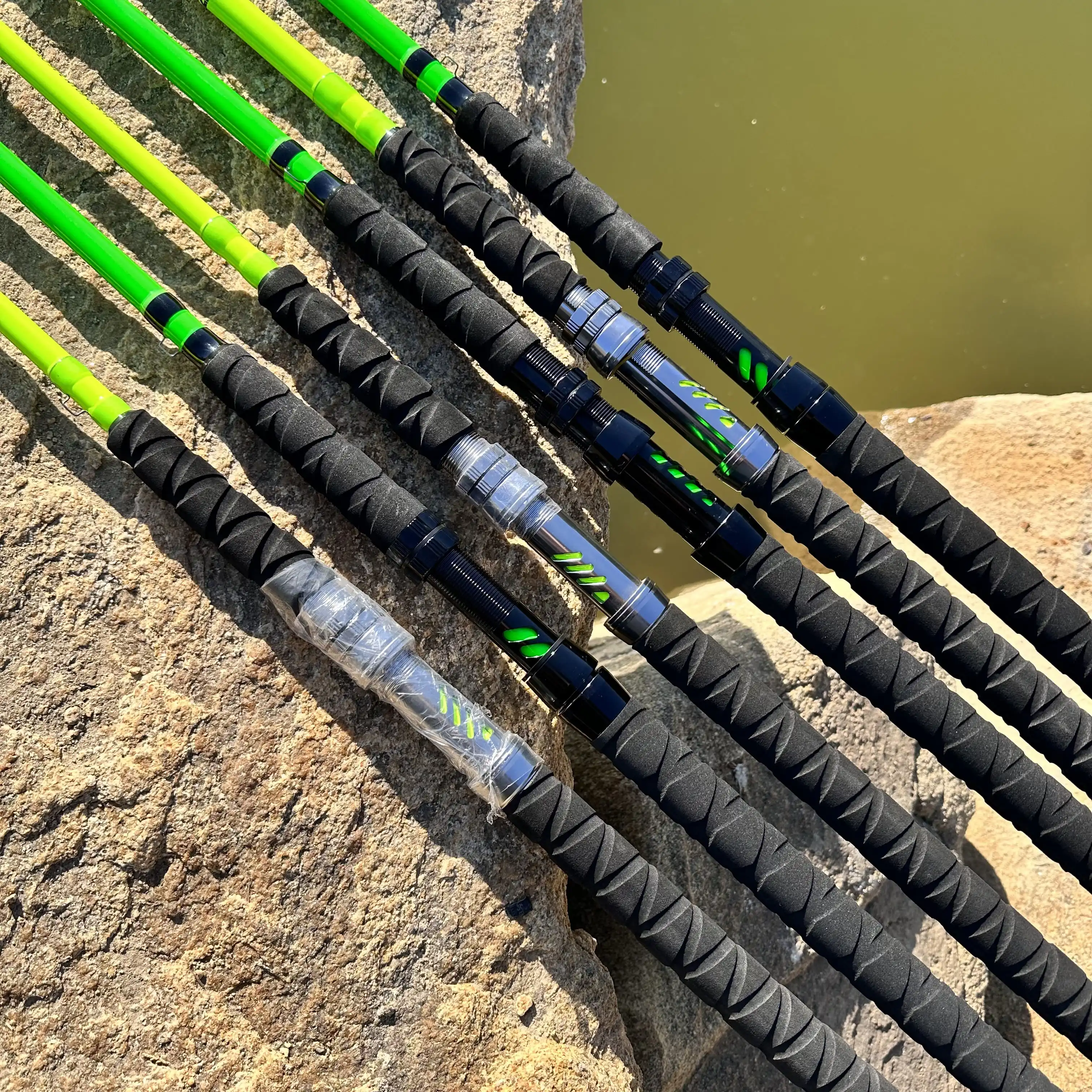 1-Piece 2-Piece Glass Fiber Catfish Rods 10ft 12ft Fiberglass Blanks with  Heavy Action for River Fishing - Main Image