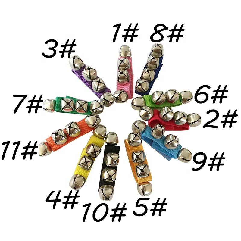 Колокольчики на запястье музыкальная игрушка колокольчики руку и лодыжку музыкальный инструмент перкуссионные подарки день рождения Рождественские