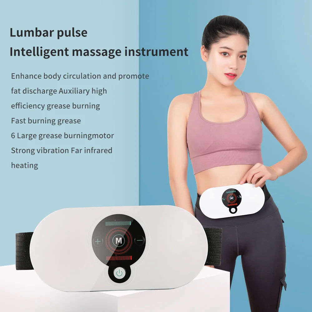 Fitness Fat Burner Belly Slimming Belt Hot Compress Pulse Abdominal ...