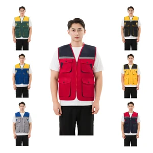 Wholesale Custom Logo Outdoor Men's Photography Work Vest Workwear Multi-pocket Fishing Vest