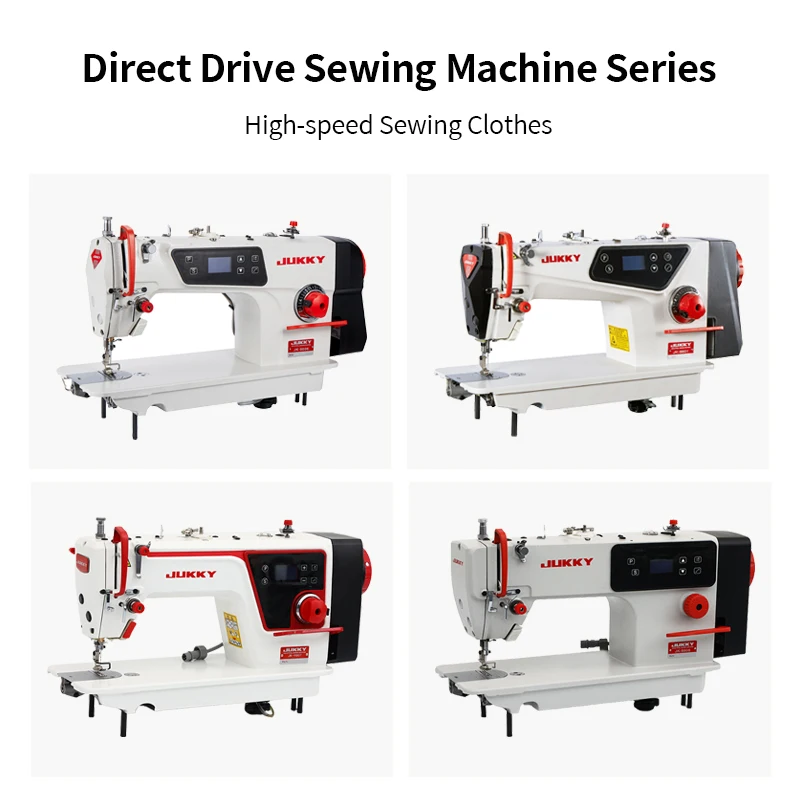 JUKKY 9806 China New Design Factory Good Price Direct Drive Heavy Duty Lockstitch Sewing Machine for Fabrics Maquina De Costura