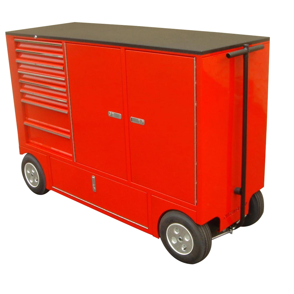 Small Automobile Metal Workbench Portable Tool Trolley Storage Cabinet Pitbox With 8 Drawers Ultimate