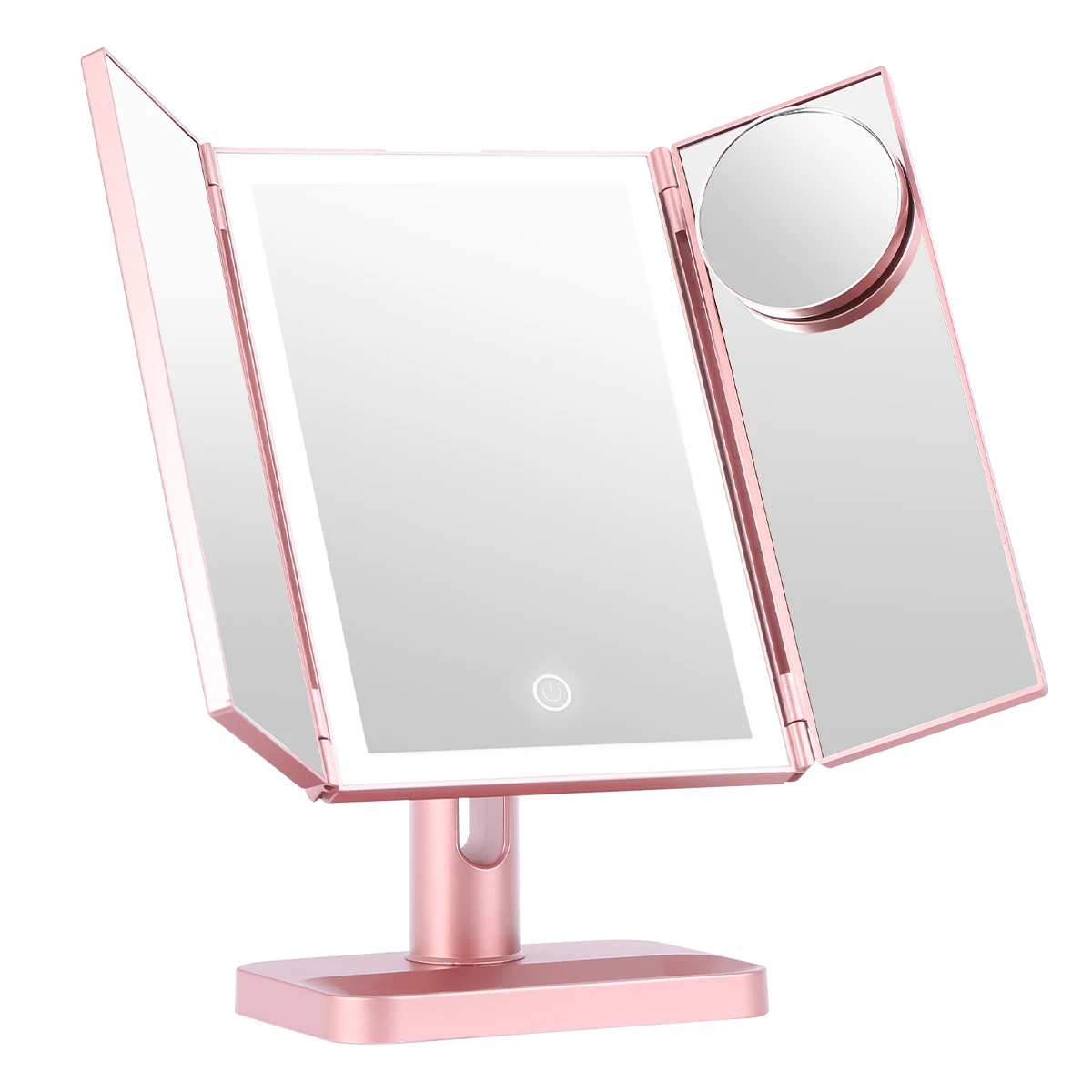 High quality professional intelligent touch smart vanity led cosmetic makeup mirror with lights for table