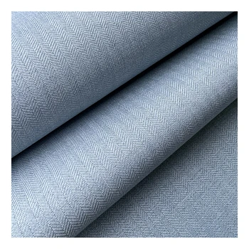 CC-9008 Ready To Ship Hot Sale 100% Shading Rate Coating herringbone curtain fabric roll textiles for the living room blackout