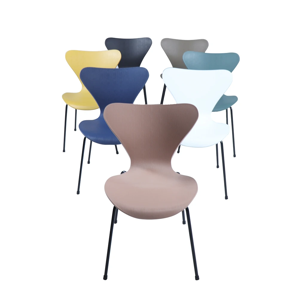 Comfortable home furniture sale fashion office chair color option plastic dining room chair