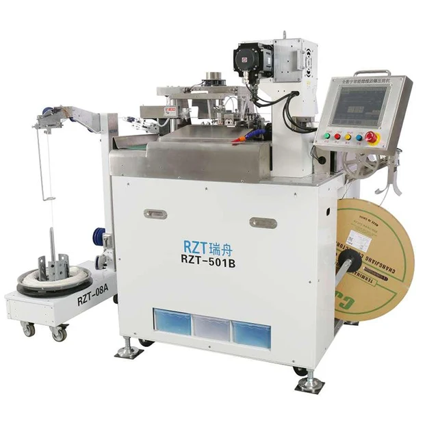 Germany Hot Sale Fully Automatic Ccd Multi-core Stripping Tin Dipping Insert Plastic Hole Shell Terminal Crimping Machine