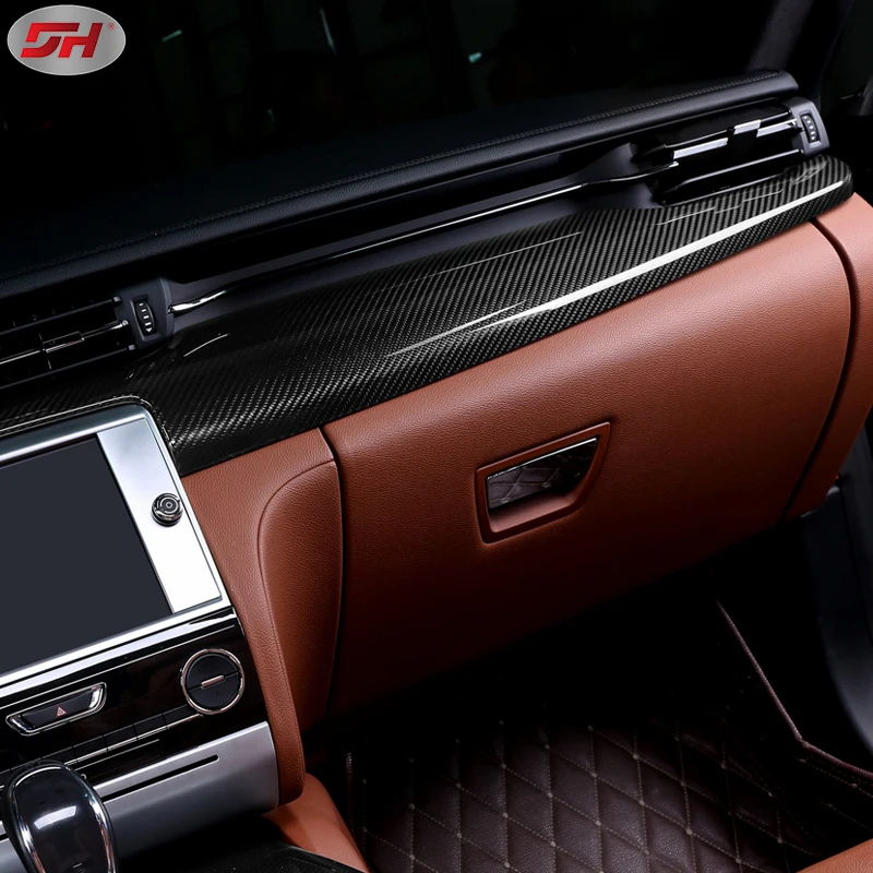 10pcs carbon fiber interior dashboard panel trims paste type For 2013-2016 Maserati Quattroporte M156