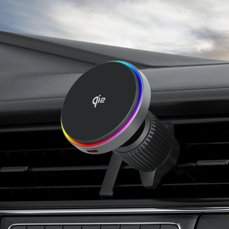 Amazon Top Sellers 2024 Qi2 15w Wireless Car Charger Mount