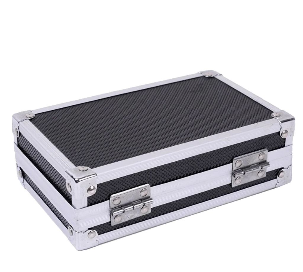 Estuche Metálico Para Fichas De Póker - Porta Fichas Y Cartas Con Asa, Organizador De Aluminio Y Espuma, Gran Capacidad
