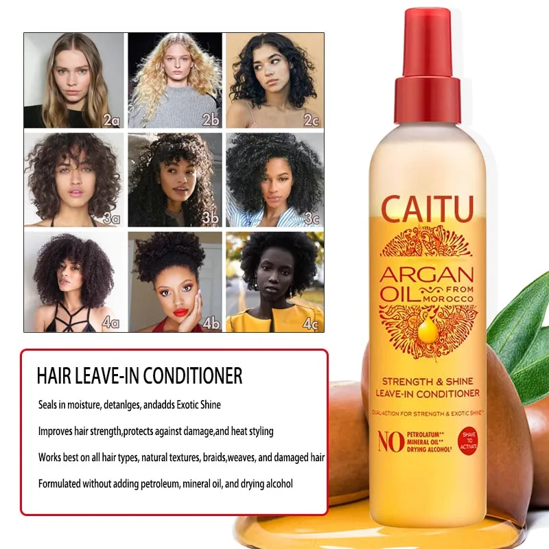 Low Moq Custom Logo Argan Oil Hair Care Hair Conditioner Leave In