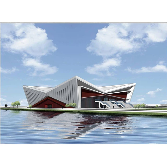 Prefab Large Scale Space Frame Sports Arena Hall Steel Structure Auditorium Modern Design