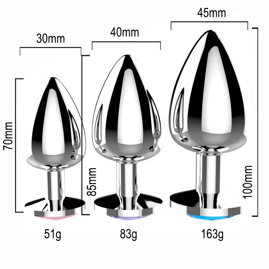 anal plug dimensions Jeweled Butt Anal Plug Small Size – Makeup Konnna main image 0