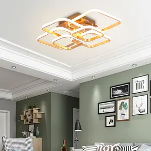 Nordic Modern Decorative Luxury Living Room Lights Gold Aluminum Led Ceiling Lamps