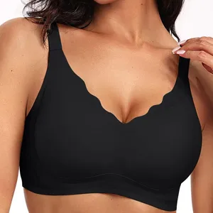 Wholesale Customization Jelly Bras for Women No UnderwireWireless Crossover Bra Seamless 3/4 Cup T Shirt Sleep Bralettes