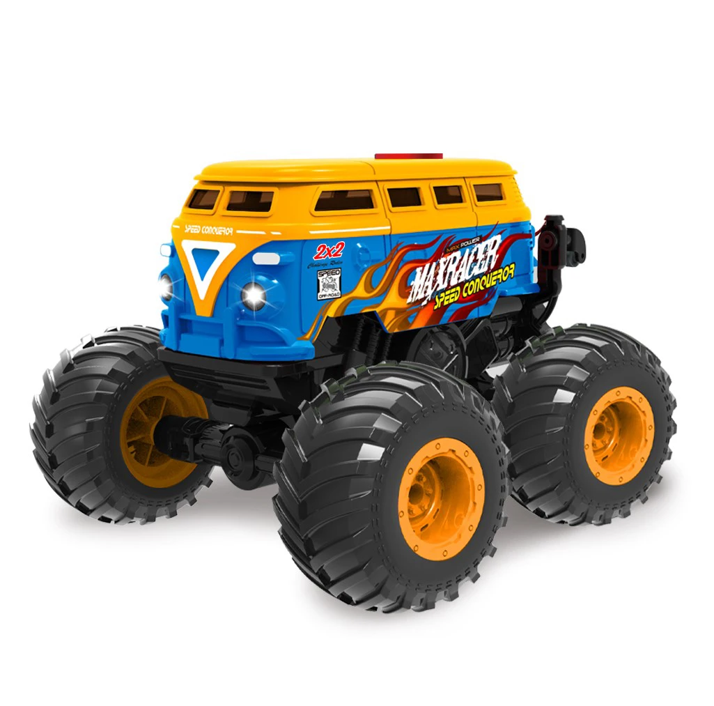 Telecomando RC scuolabus e Monster Truck giocattolo da 1:16