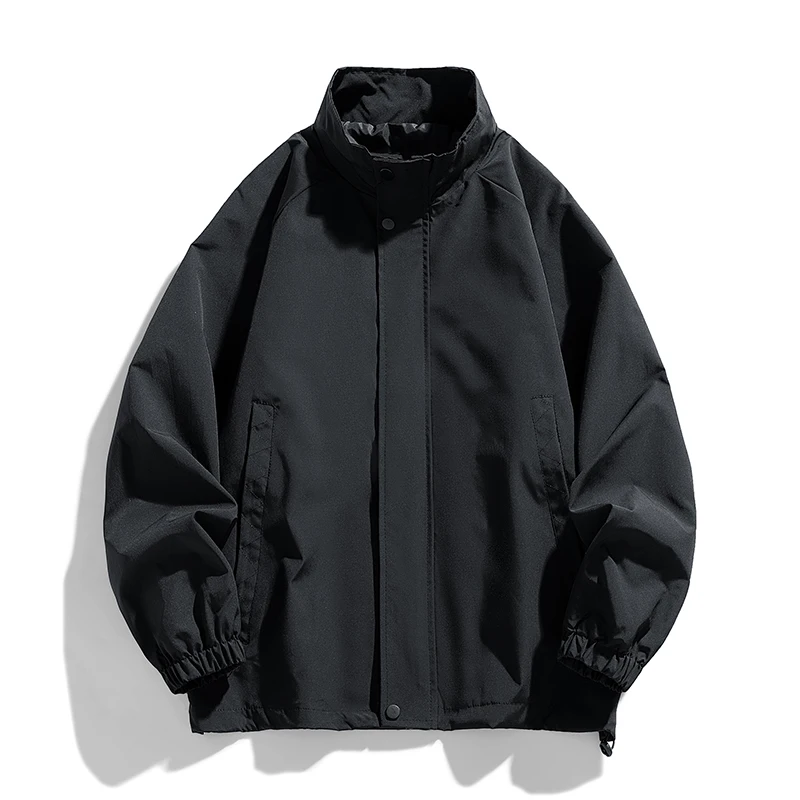 Men's Stand Collar Spring Jackets - Lightweight & Durable