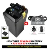 แบตเตอรี่ 72V45AH + ที่ชาร์จ EU 72V12A