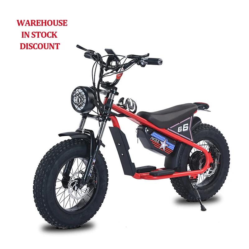 16-Inch Double Shoulder Kids Electric Scooty Trail Bike with 36V 350W Pedal  Front Fork Cuttings Damping Extended Seat for Boys