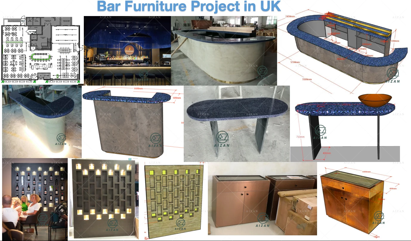 Luxurious LED Bar Counter - Modern Bar Furniture Design