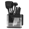 Black silicone kitchenware set of 17