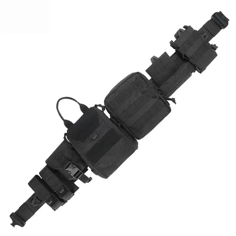 Tactical Waist Bag Comfort Tactical Belt with Pouches Hunting Equipment Polyester Wallet Waterproof Outdoor Tactical Bag Pack