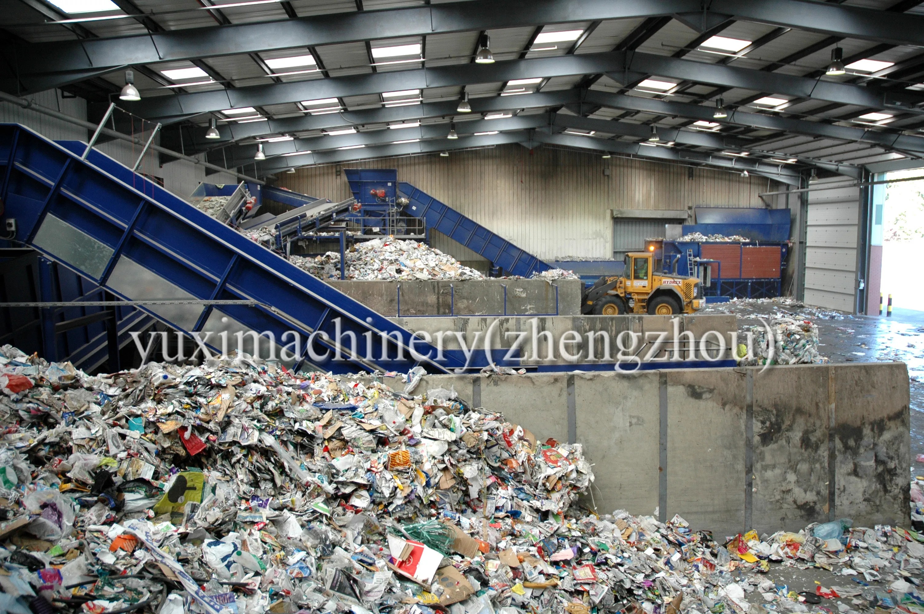 Automatic Urban Garbage Sorting Plant Solid Waste Recycling Line Municipal  Waste Recycling Plant