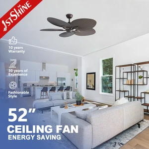 1stshine Ceiling Fan 5 Classic Plastic Blades DC Motor Remote Decorative Ceiling Fan No Light