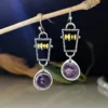 Ancient silver, amethyst