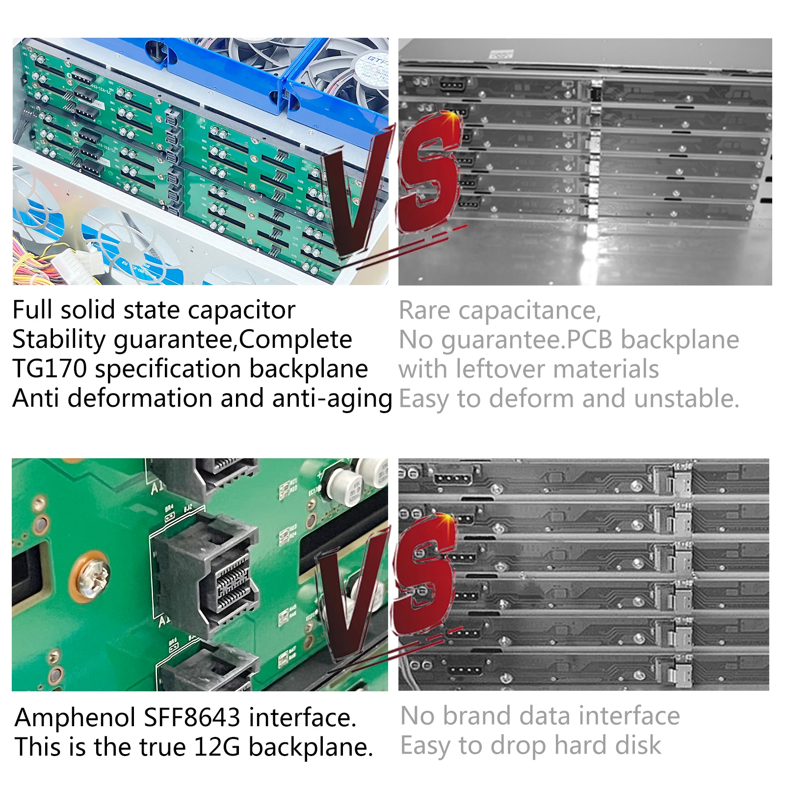 ZhenLoong 4U 24ベイラックマウントサーバーケース SAS/SATA対応
