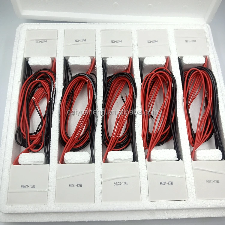 12V 45W Refroidissement Thermoélectrique Lot 5 Modules Peltier TEC1-12705 - Refroidisseur 12V 45W - Élément Thermoélectrique Module Peltier TEC1-12705