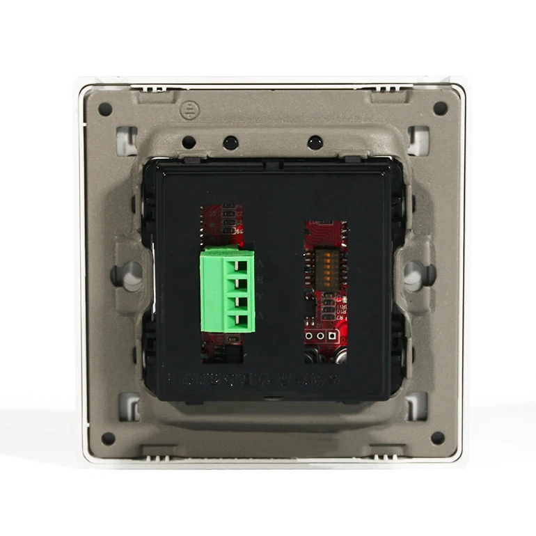 Silver Brushed Aluminum Alloy Dry Contact Reset Switch Panel with LED Customized Words and Indicator Bar