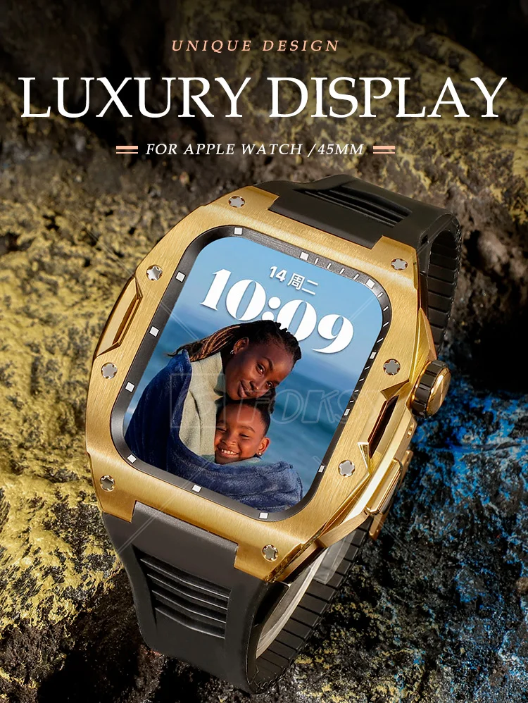 Stainless Steel Ultra Metal Smart Watch Case Cover Luxury For Apple