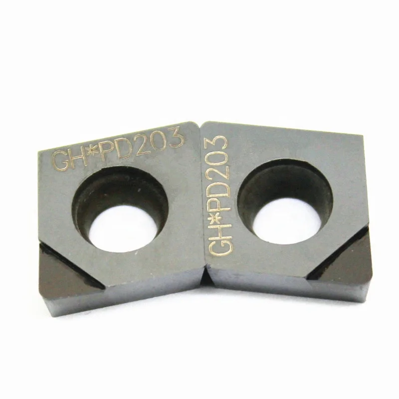 CNC Lathe PCD Inserts CCGT CCGW CCMT PCD Turning Insert for Aluminum Graphite