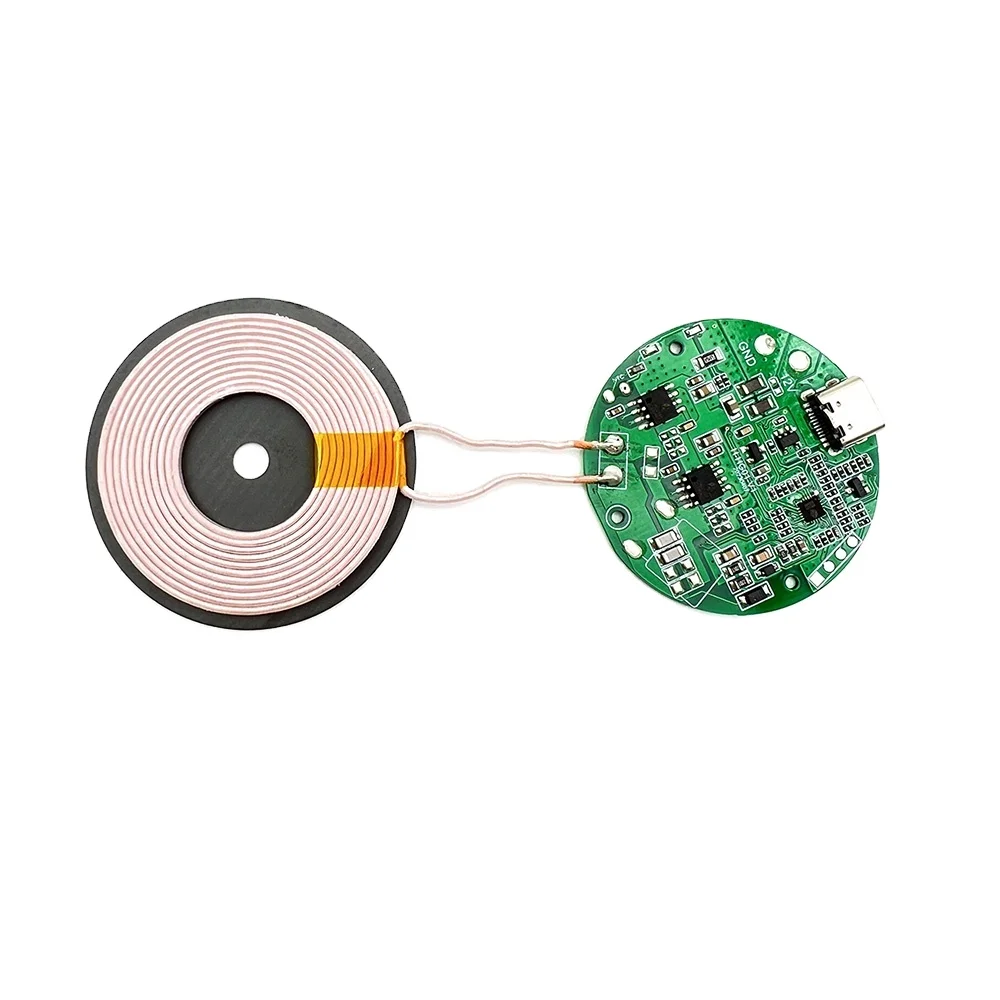 15W Fast Wireless Charging Transmitter Module Long Distance 10mm 12mm Phone Use 100W Output Power US Socket Standard Desktop