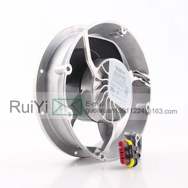 Original Nidec SERVO 12V 48V DC48V 2.3A EC AC 17CM Fan