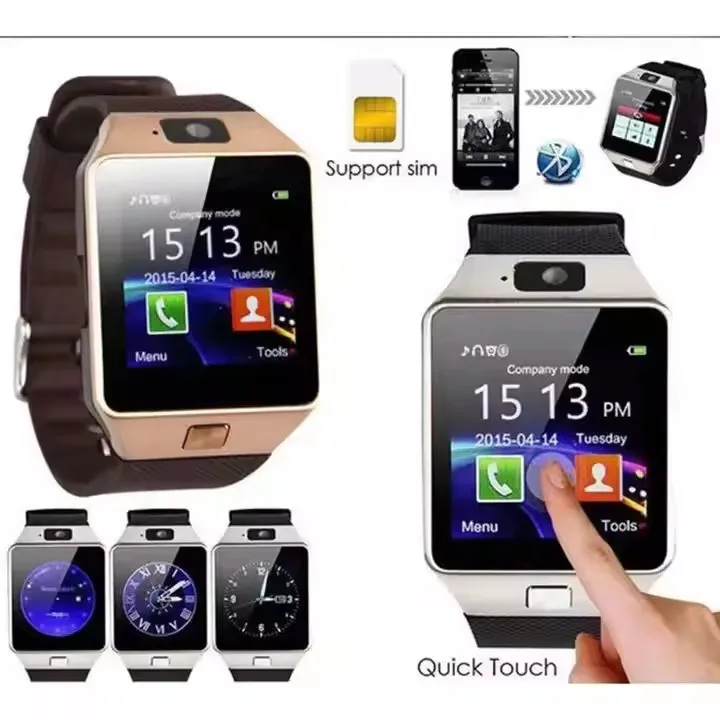 2024 Smart Watch DZ09 with Camera BT Support Android Ios
