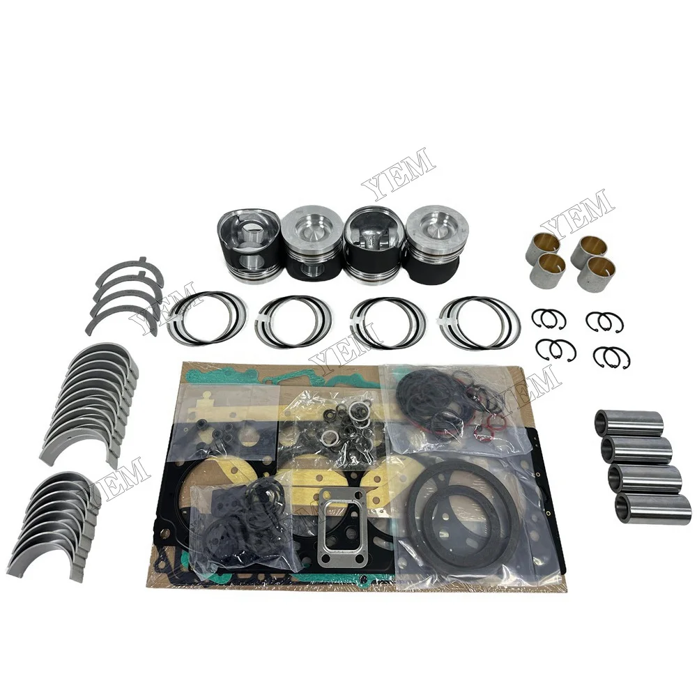 D4D Engine Rebuilding Kit With Full Gasket Set Cylinder Bearings Piston Rings Engine Parts Fits for Volvo China Supplier