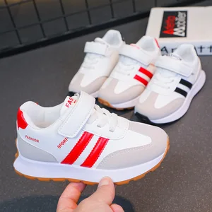 2026 Spring New Girls' Torre Casual Sneakers All-Match White for Children Boys Lace-Up Closure for Autumn Season