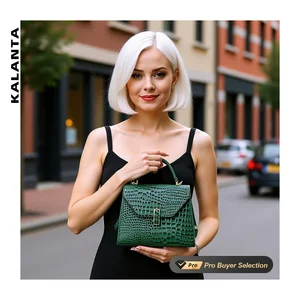 KALANTA Designer Bags Square Print Quiet Markets Affordable Chinese Satchels Lock Handbags Vintage Pour