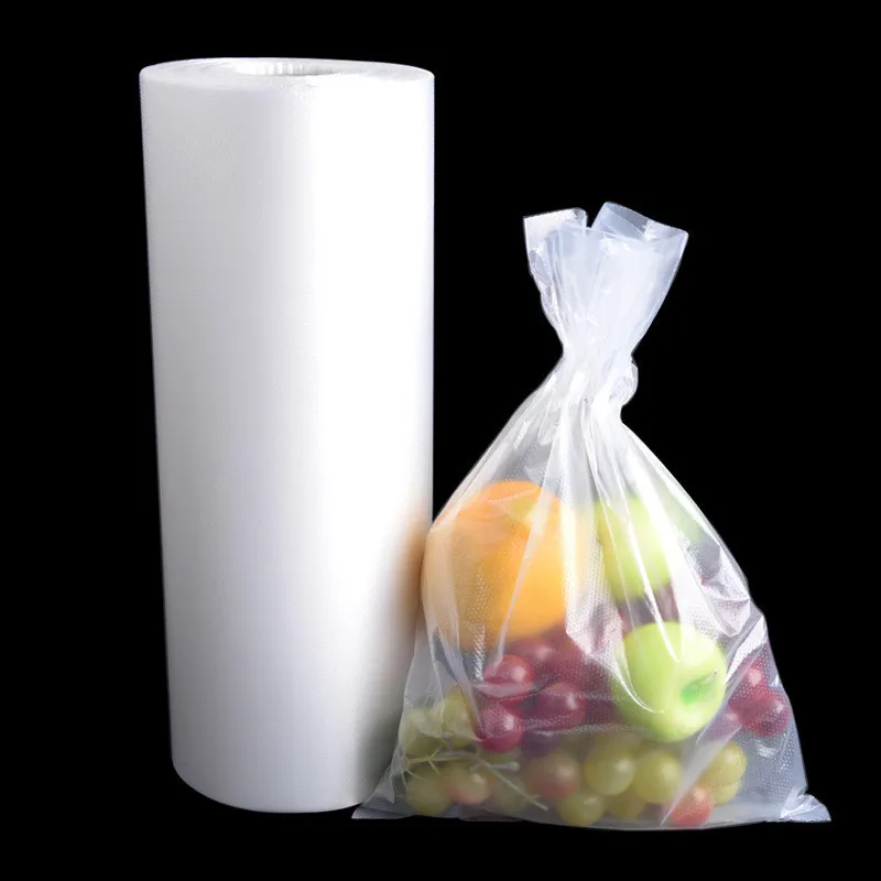 Transparent Poly Hdpe Plastic Food Grade Perforated Bags On Roll For