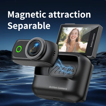 New Popular Wifi Outdoor Sports Camera Mini Thumb Camera Magnetic Back Clip Handheld Camera Vlog Action Camer LK018 detail image
