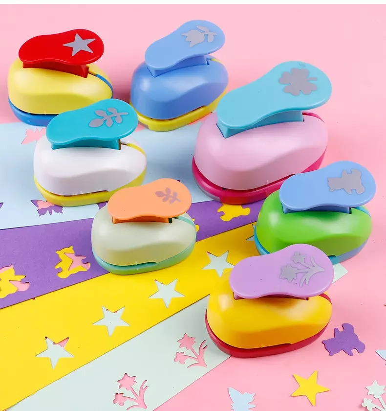 Оптовая продажа 2024 новый дизайн дырокол для тиснения детский бумажный поделок