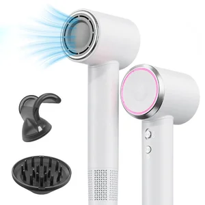 Electric High-Speed Salon Hair Dryer with Ionic Feature Diffuser Nozzle for Household & Hotel Use Plastic Material