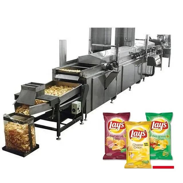 Fully automatic factory french fries and potato chips small production line