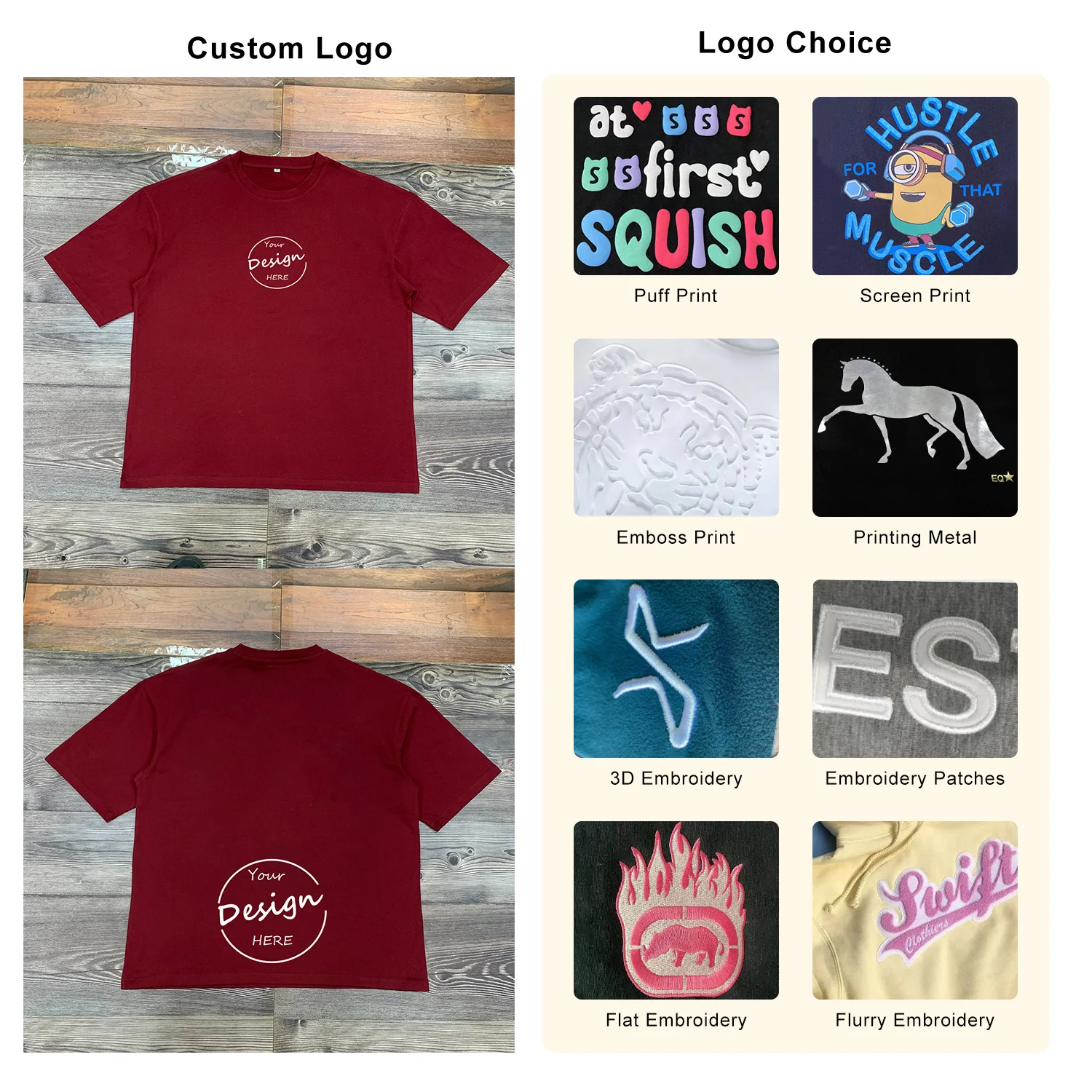 Wholesale Classic Soft Cotton Polyester Round Neck T-shirt Plus Size Screen Print Letter Tshirts Baggy Tshirt for Men