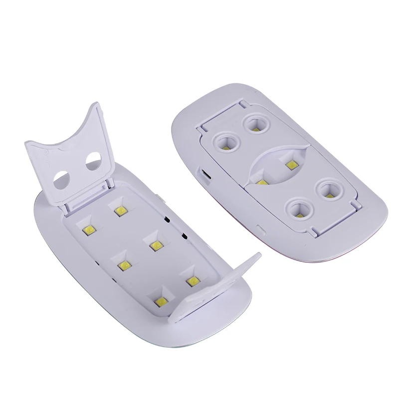 Factory Custom Logo Pocket Size SUN MINI 6W UV LED Lamp Nail Dryer Portable USB Cable Nail Lamp for Gel Polish