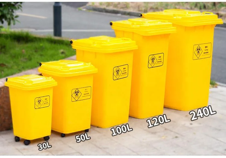 120 Liter Yellow Dust Bin Pedal Plastic Medical Waste Bin for Sale - China Garbage  Bin and Waste Bin price