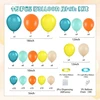 Blu Teal Arancione Giallo Bianco