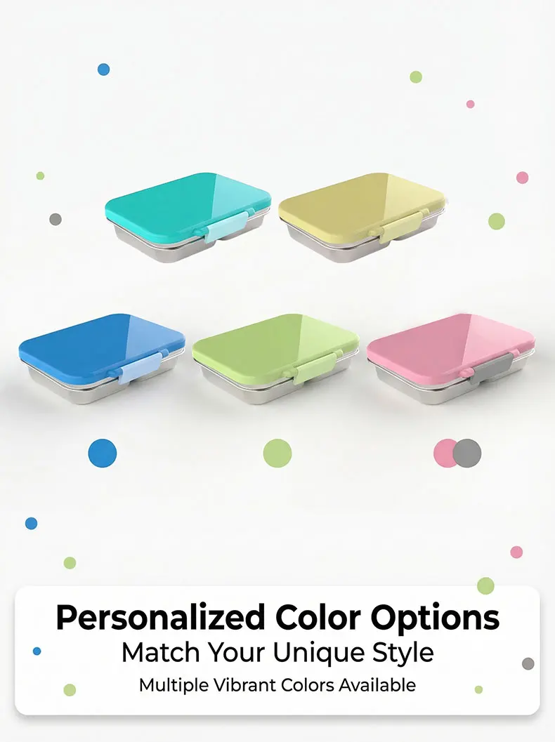 KOLINK 3-Compartment Stainless Steel Bento Box Detail 6