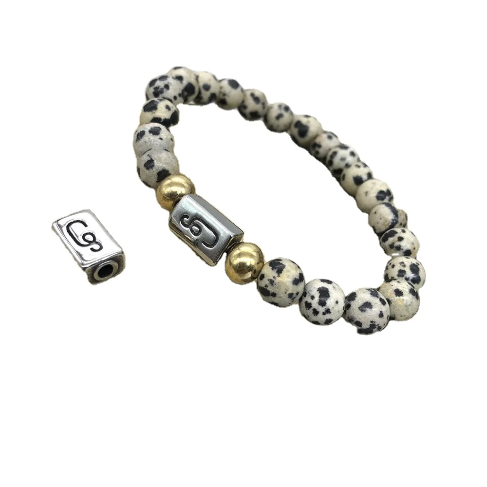 Perle acier pour bracelet Clearance